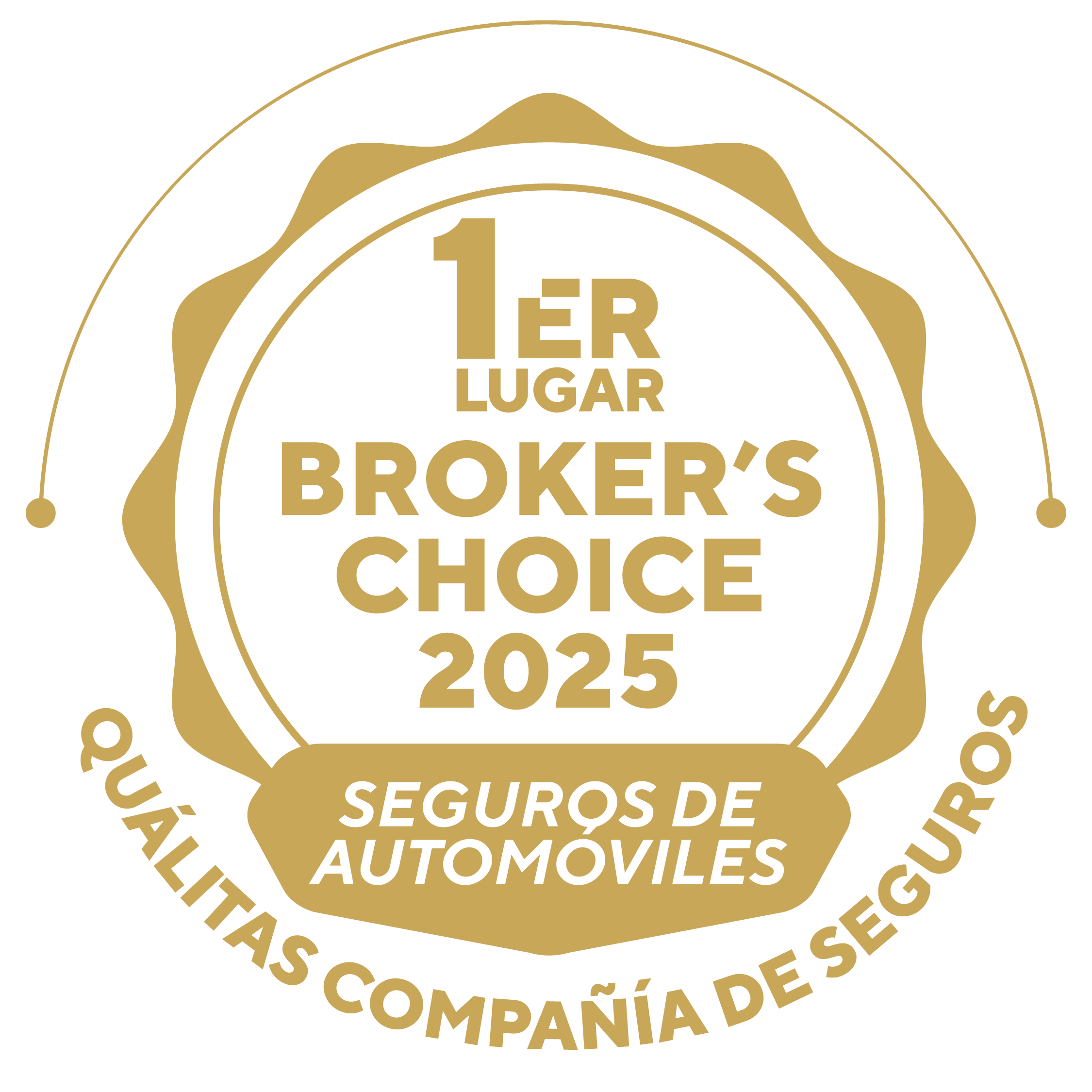 Primer Lugar Broker's Choice 2025 - Seguros de Automóviles - Quálitas Compañía de Seguros